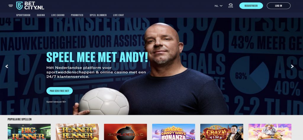 onlinecasino.nl review betcity casino en sportsbook homepage screenshot