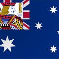 Australische vlag met pokerafbeelding